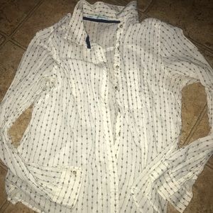 Long sleeve button top